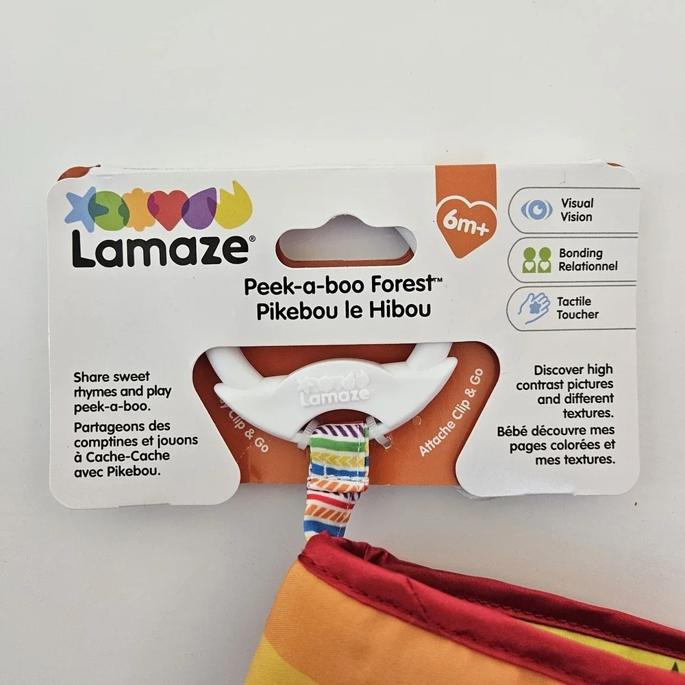 Lamaze Peek-A-Boo Forest Cloth‎ Book Baby Soft Sensory Development Activity Toy